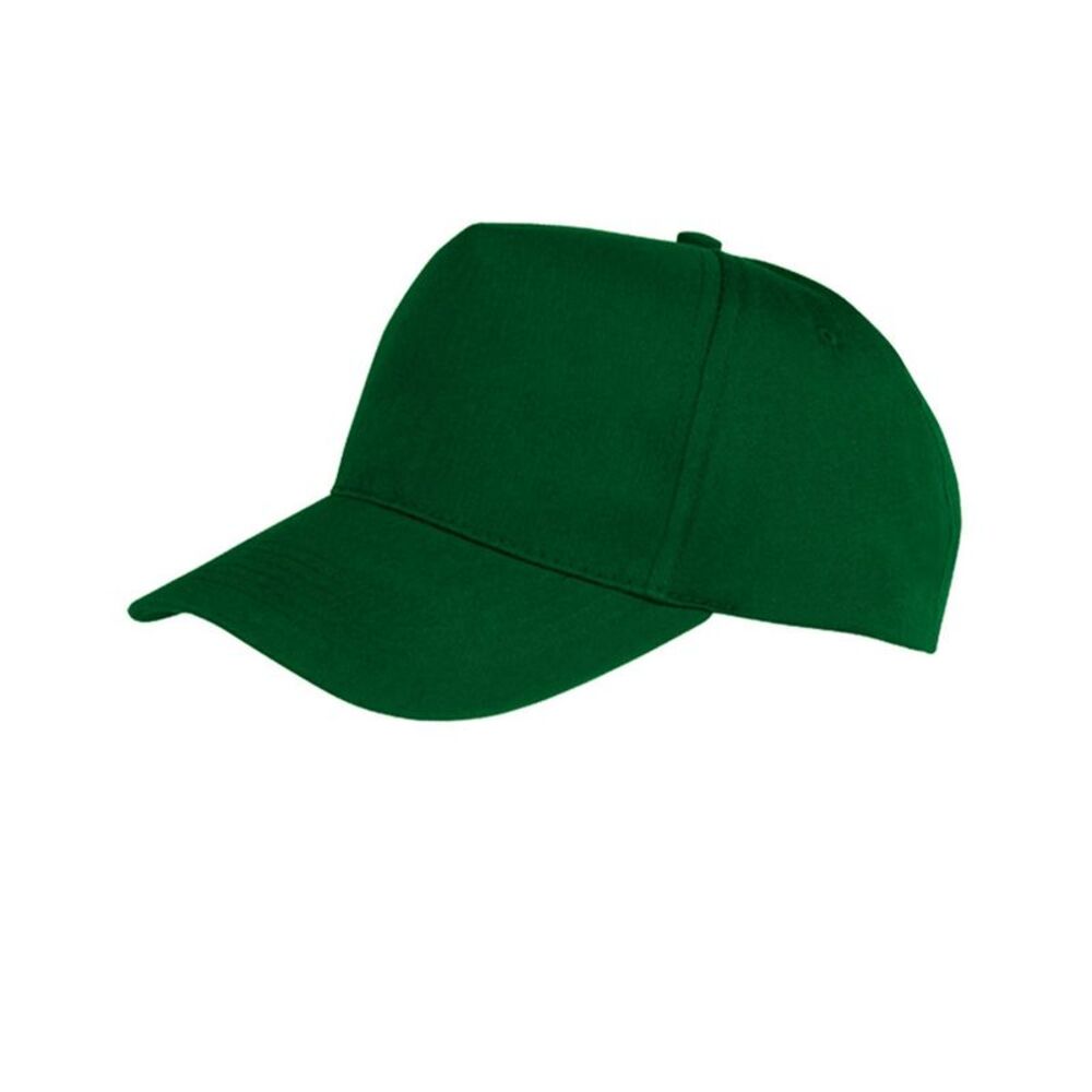 Result Unisex Core Boston 5 Panel Printers Baseball Cap (Pack of 2) / Bottle Gre
